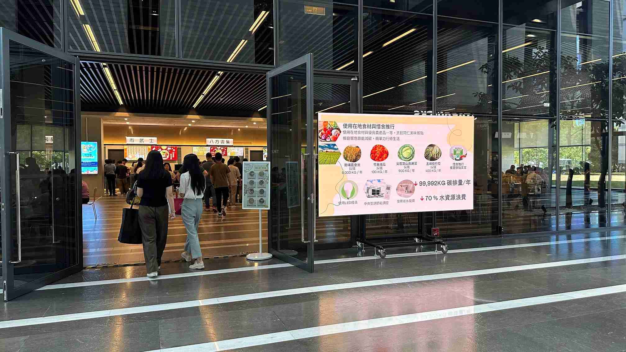  汇旺支付从日常办公环境出发，，，于总部大楼员工餐厅推广低碳饮食、、、、发起减碳挑战等，，，，由内而外引导员工反思及改变个人日常行为，，将公司转型成推动永续发展的重要场域